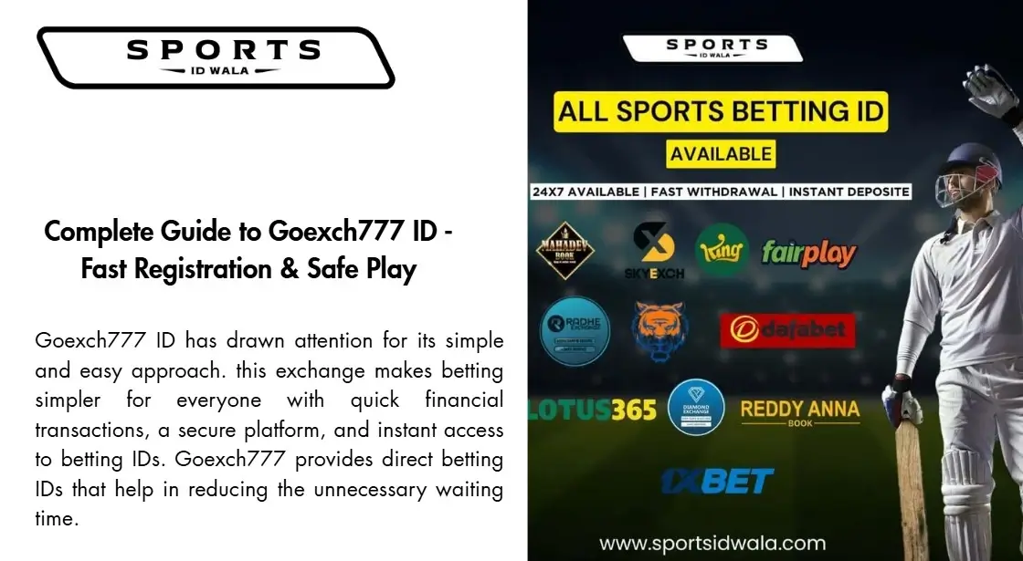 Goexch777 ID - Sports ID Wala (1)