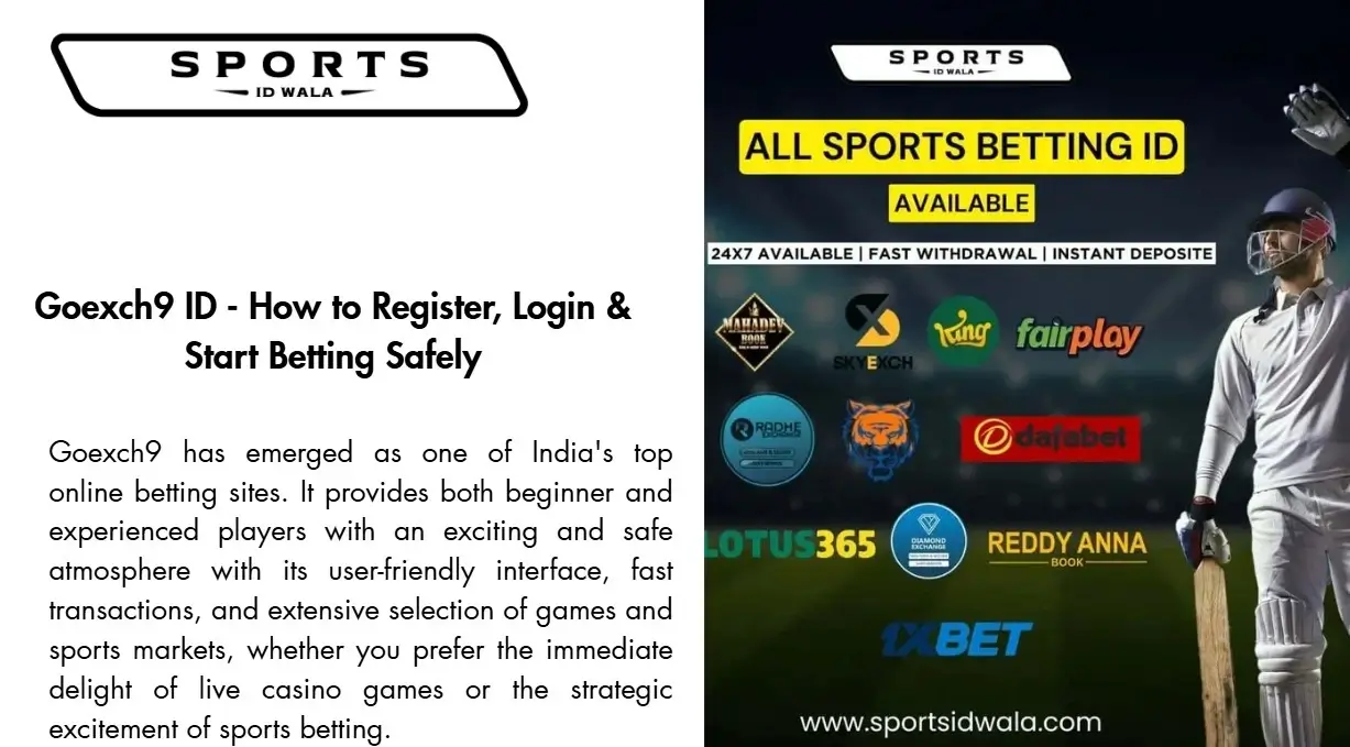 Goexch9 id - Sports Id Wala