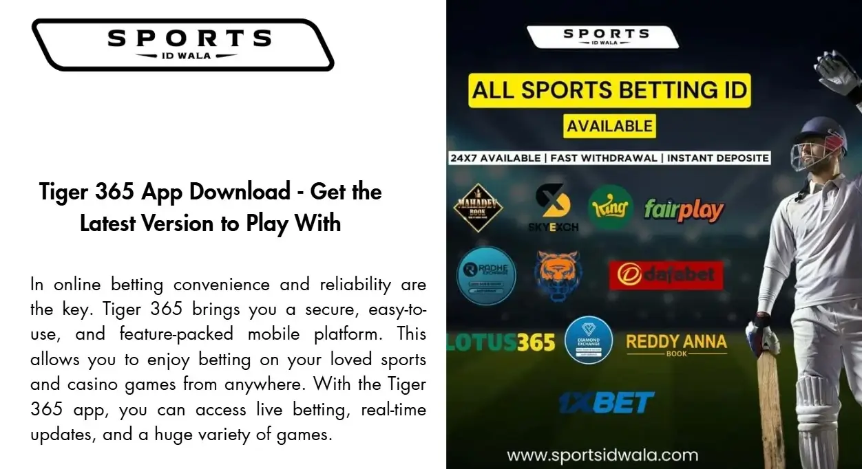 Tiger 365 App Download - Sports Id Wala (1)